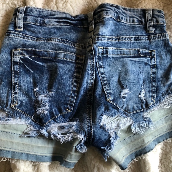 Bluefaith Distressed Denim Shorts - Picture 4 of 4